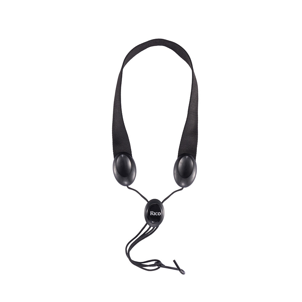 D'Addario SJA11 Rico Soprano/Alto Saxophone Neck Strap, Black-accessories-Daddario-Hermes Music